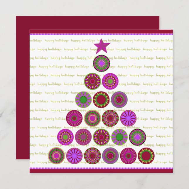 Happy Holidays Card Template (Front/Back)