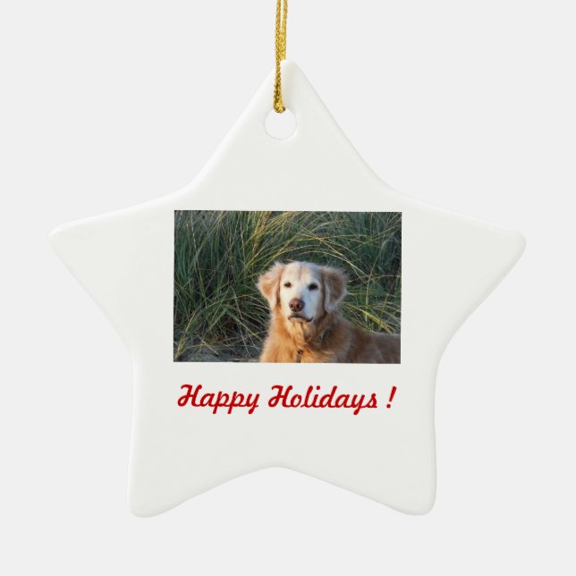 Happy Holidays ! - Chance Ceramic Tree Decoration (Front)