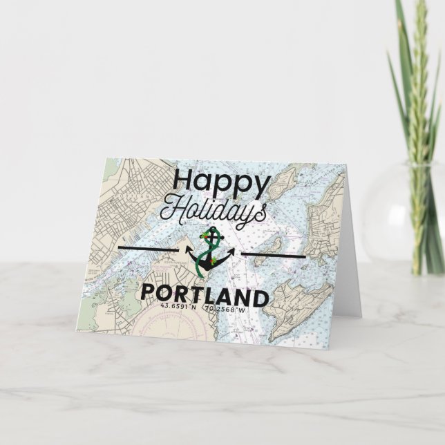 Happy Holidays Chart- Portland Holiday Card (Front)