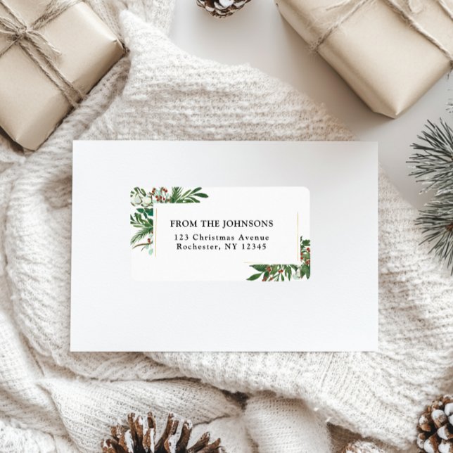 Happy Holidays-Christmas Address Label (Creator Uploaded)