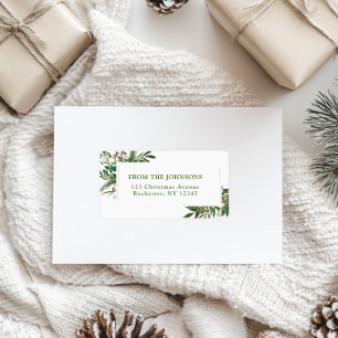 Happy Holidays-Christmas Address Label
