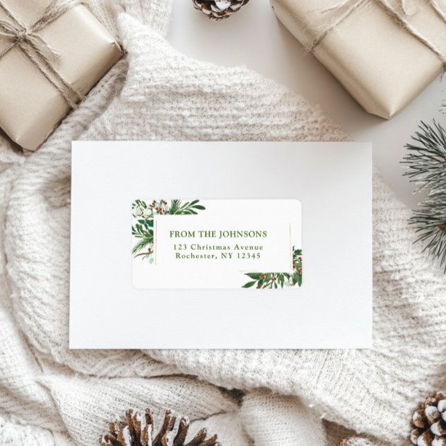 Happy Holidays-Christmas Address Label (Creator Uploaded)