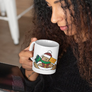 Happy Holidays Christmas Bear Coffee Mug