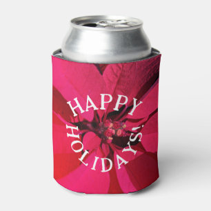 Happy Holidays Christmas Can Cooler