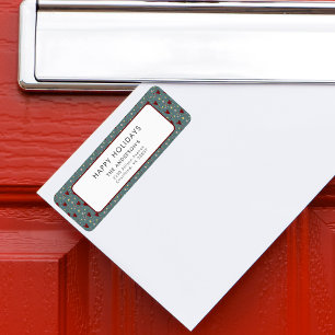 Happy Holidays Christmas Colourful Heart Pattern