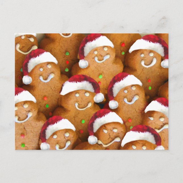 Happy Holidays Christmas Cookies Postcard (Front)