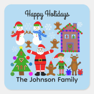 Happy Holidays Christmas Gathering #2 Stickers