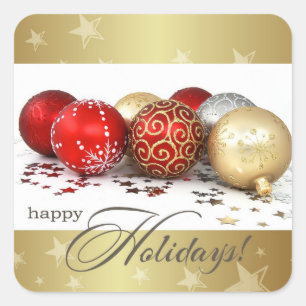 Happy Holidays.Christmas Gift Stickers