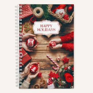 Happy Holidays Christmas Holiday  Notebook