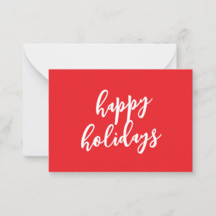 Happy Holidays Christmas New Year Season Message Card