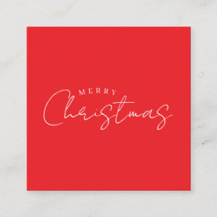 Happy Holidays Christmas New Year Season Red Enclosure Card