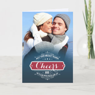 Happy Holidays. Christmas Photo  Holiday Card