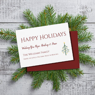 Happy Holidays Christmas Tree Card