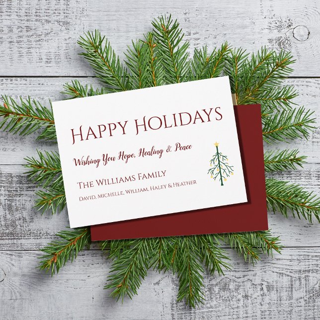 Happy Holidays Christmas Tree Card (Creator Uploaded)