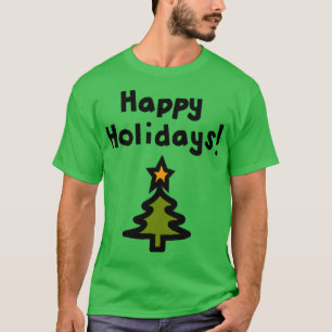 Happy Holidays Christmas Tree T-Shirt