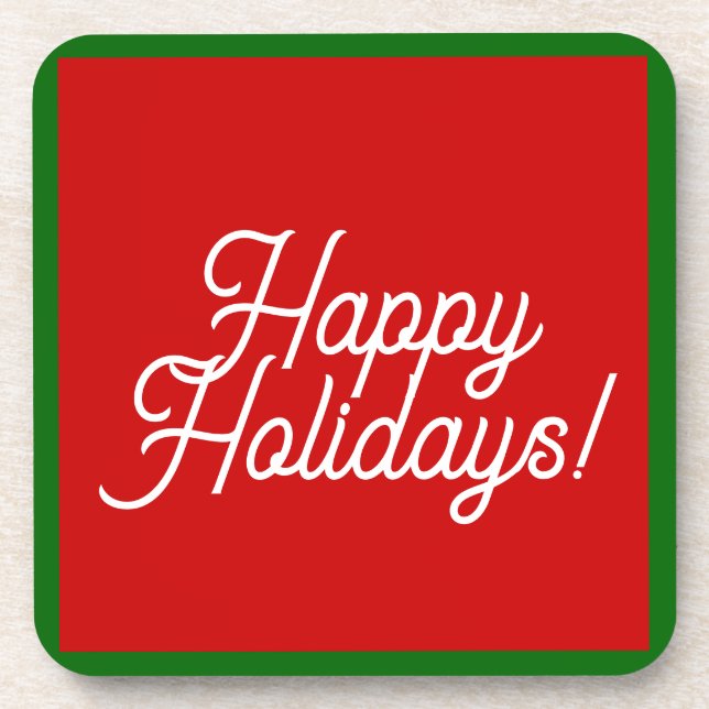 Happy Holidays Coasters  (Front)