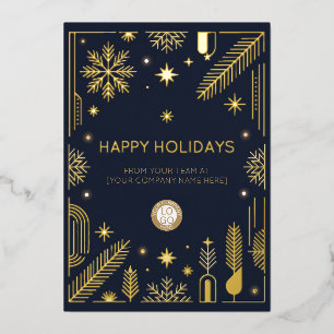 Happy Holidays Corporate Business Company Logo