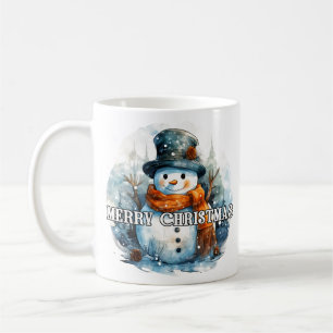 Happy Holidays Cozy Little Snowman Coffee Mug