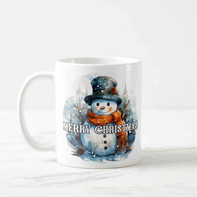 Happy Holidays | Cozy Little Snowman Coffee Mug (Left)