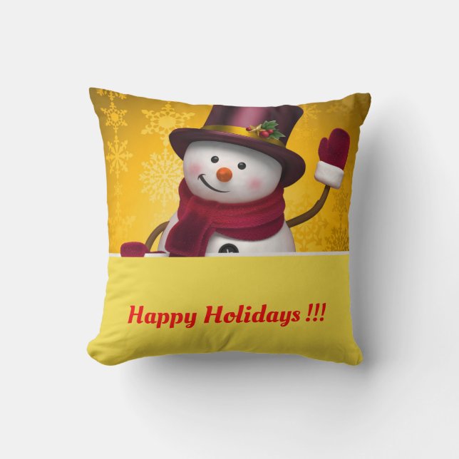 Happy Holidays Cushion (Front)