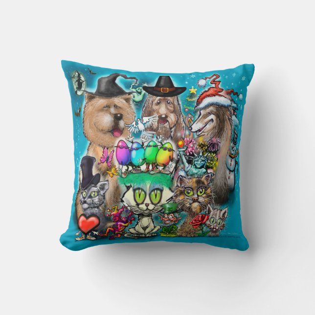 Happy Holidays Cushion (Front)