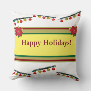 Happy Holidays Cushion