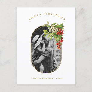 Happy Holidays Custom Photo Family Christmas  Holiday Postcard