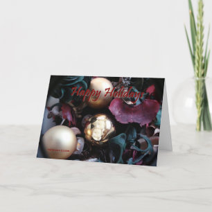 Happy Holidays - Customisable Card