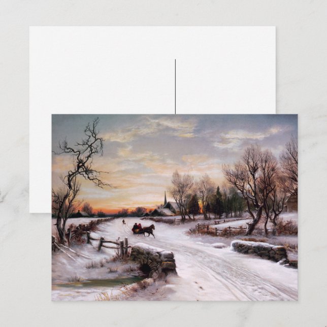 Happy Holidays. Customisable Christmas Postcards (Front/Back)