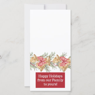 happy holidays customizable photo card