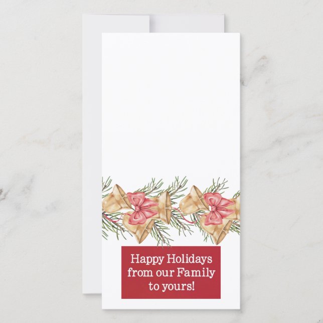 happy holidays customizable photo card (Front)