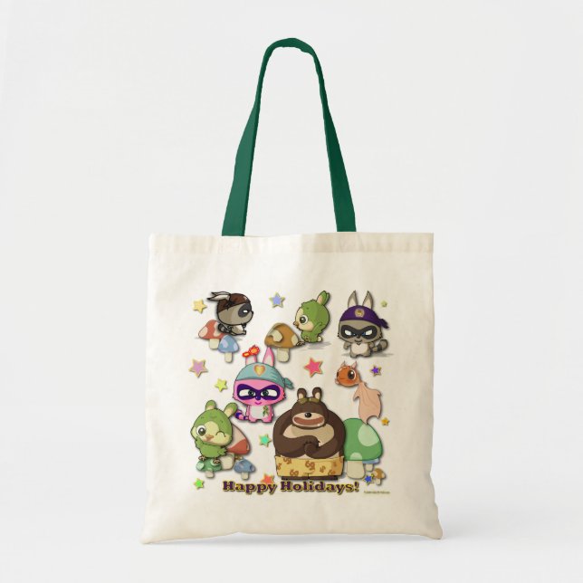 Happy Holidays Cute Gift Funny Cartoon Kawaii Bag (Front)
