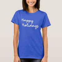 Happy Holidays Cute Whimsical Script Simple Fun