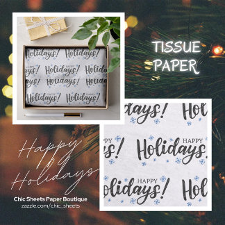 Happy Holidays Design Tissue Paper