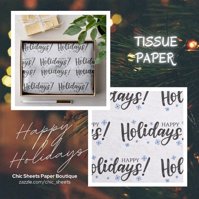 Happy Holidays Design Tissue Paper (Creator Uploaded)