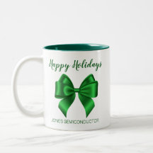 Happy Holidays Elegant Green