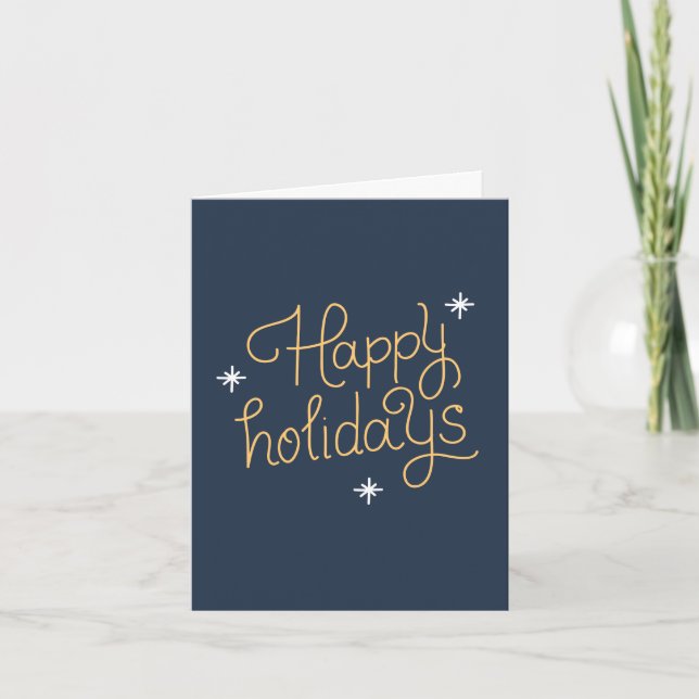 Happy Holidays Floded Card (Front)