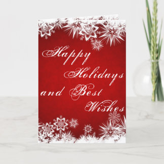 Happy Holidays Folded Greeting Card