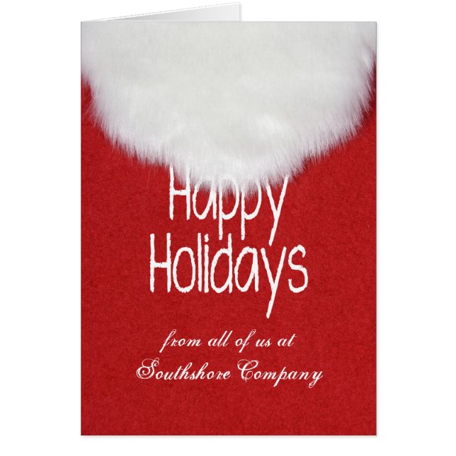 Happy Holidays for Customer-Santa's beard (Front)