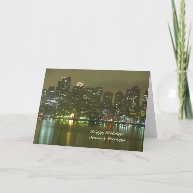 Happy Holidays from Boston Card (Front)