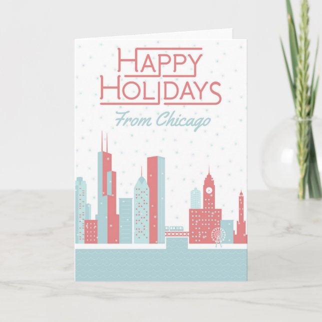 Happy Holidays from Chicago Card (Front)