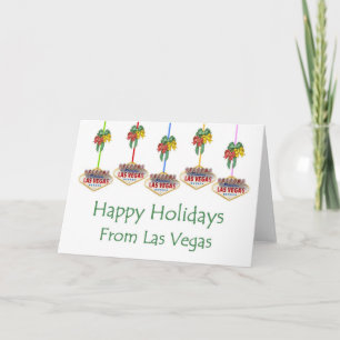 Happy Holidays From Las Vegas Card