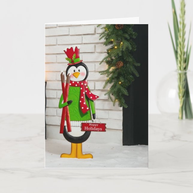 **HAPPY HOLIDAYS FROM ONE COOL PENQUIN** HOLIDAY CARD (Front)