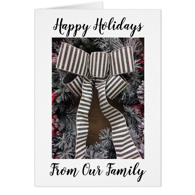 ***HAPPY HOLIDAYS*** FROM OUR FAMILY TO YOURS (Front)