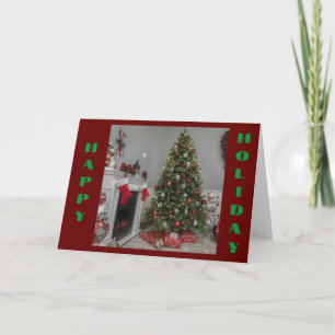 **HAPPY HOLIDAYS FROM OUR HOUSE TO YOURS** CARD