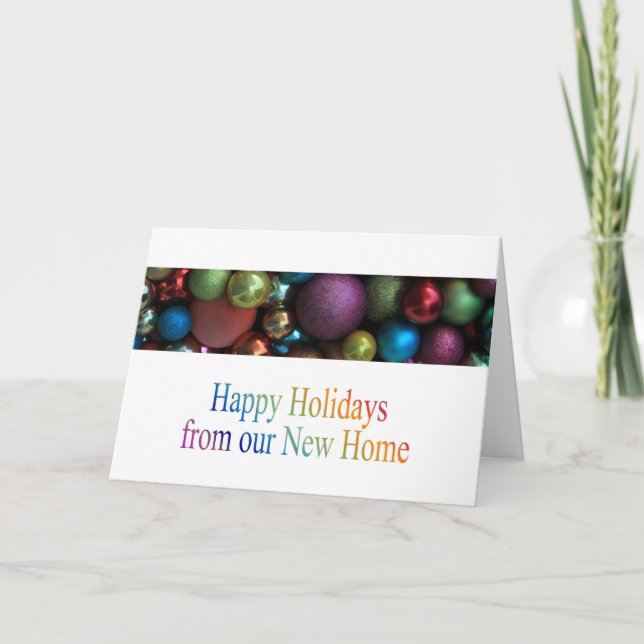 Happy Holidays from our new home Holiday Card (Front)