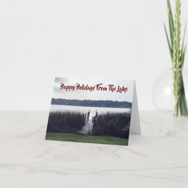 HAPPY HOLIDAYS **FROM THE LAKE*** CARD (Front)