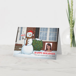 Happy Holidays from Your Realtor Custom Photo Holiday Card