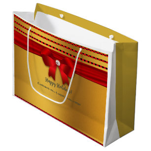 Happy Holidays Fun Party Large Gift Bag