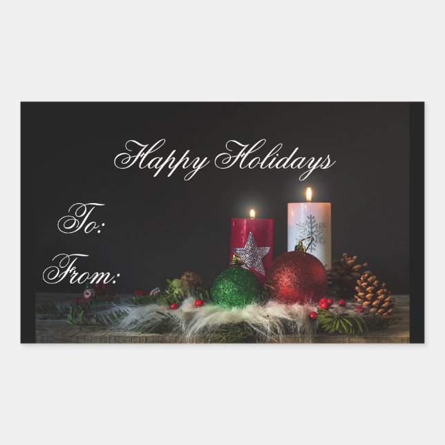 Happy Holidays Gift Label (Front)